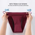 thumbnail image 3 of String Aguichant Menstruel, Maternité, Culottes Post-Partum, Anti-Fuites, sous-Vêtements Menstruels Réutilisables pour Femmes et Ados, Lot de 4, 3 of 6