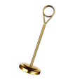thumbnail image 3 of Stainless Table Number Holder Sign Holder stainless steel with Photo Stand for Hotel Golden 15cm, 3 of 9