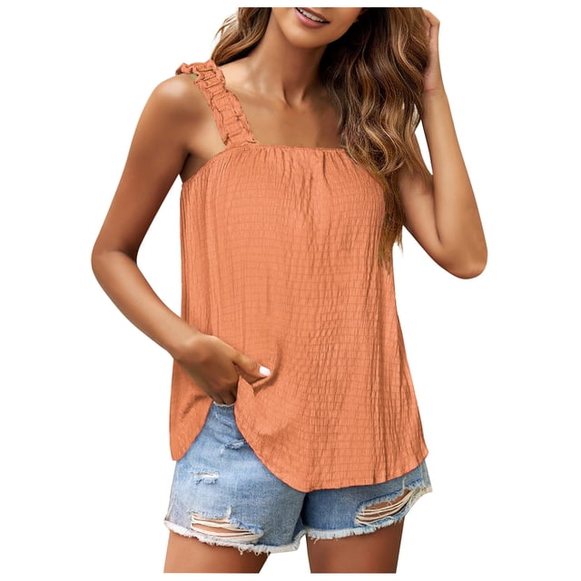 Birdeem Blouse Sans Manches Ample Confortable pour Femmes, Hauts Décontractés