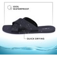 thumbnail image 3 of ROXONI Women Slippers Shower Pool Sandals Criss Cross Bathroom Quick Drying Slippers, 3 of 5