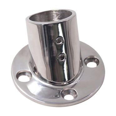 jinwen Boat Hand Rail Round Base 316 Stainless Steel for 32mm Pipe Tubing Accessory 60 Degrees