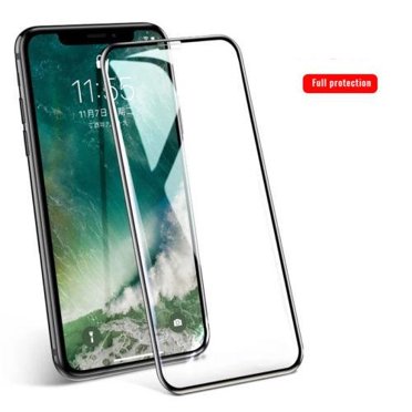 [PST] iPhone Xr (6.1 Pouces) Protecteur d'Écran à Couverture Complète, Protecteur d'Écran en Verre Trempé de Qualité Supérieure à Couverture Complète Compatible avec Étui et Sans Bulles