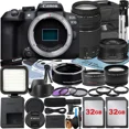 thumbnail image 1 of Canon EOS R10 Mirrorless Camera with RF-S 18-45mm + EF 75-300mm Lens + Mount Adapter + 2 Pack 32GB Memory Card + Case + ZeeTech Accessory, 1 of 9