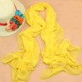 thumbnail image 2 of Foulard en Soie Chiffon Couleur Unie pour Femmes, 2 of 3