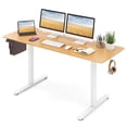 thumbnail image 1 of Costway Bureau Assis-Debout 63 x 24 Pouces Hauteur Réglable Bureau Debout Électrique Naturel, 1 of 10
