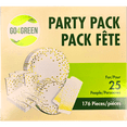 thumbnail image 5 of Go4Green Ensemble de Fête avec Assiettes en Papier Jetables, Gobelets, Serviettes, Nappe et Ensemble de Couverts Compostables pour 25 Personnes, 176 Pcs, 5 of 5