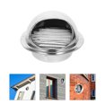 thumbnail image 4 of Capuchon d'Évent d'Évacuation en Acier Inoxydable Monté au Mur, Housse d'Évent Imperméable de Remplacement pour Sortie d'Évent d'Air Extérieur, Capuchon de Ventilation Extérieur, Facile à Installer, 4 of 7