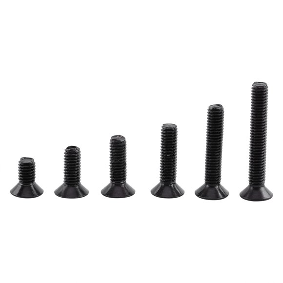M3 Screws and Nuts Set, Nuts 250pcs M3 Black Alloy Steel Hex Socket Screws Bolt Fastener With Hex Nuts Assortment for Industrial and Construction Fasteners Key Locking Inserts