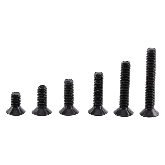M3 Screws and Nuts Set, Nuts 250pcs M3 Black Alloy Steel Hex Socket Screws Bolt Fastener With Hex Nuts Assortment for Industrial and Construction Fasteners Key Locking Inserts