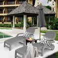 thumbnail image 1 of Gymax Set of 2 Patio Adjustable Chaise Lounge Chair Folding Sun Lounger Recliner Grey, 1 of 10