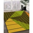 thumbnail image 3 of Ahgly Company Machine Washable Indoor Square Transitional Brown Area Rugs, 5' Square, 3 of 7