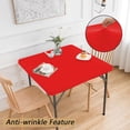 thumbnail image 4 of Antqov Nappe Carrée Ajustée 34x34 Pouces Extensible Nappe Carrée Enveloppante Extensible Housse de Table Nappe Carrée Housse de Table pour Cuisine Salle à Manger Pique-Nique Patio Extérieur Fêtes Tables, 4 of 6