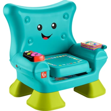 Fisher-Price Laugh & Learn Smart Stages Chair Teal Electronic Learning Toy for Toddlers, Multilanguage Version