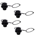 thumbnail image 5 of KAKOWELY 4pcs PVC Boston Boat Air Anti-leak Inflation Pump Hose Adapter for Inflatable Boats Kayak Airbed Canoe Pool Raft Rubber Dinghy (Black),2.36"X2.36"X1.65", 5 of 5