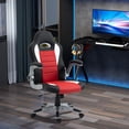 thumbnail image 2 of HOMCOM Racing Gaming Chair PU Leather Computer Chair with Flip Up Armrest, 2 of 10