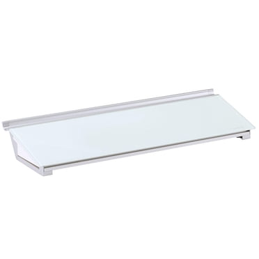 Bloc de bureau en verre Desktop Glass effaçable à sec, 18 po X 6 po
