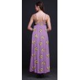 thumbnail image 4 of Bimba Robe de Soirée Longue Maxi Dos Nu à Bretelles Spaghetti Imprimée Papillon en Rayonne pour Femmes - Très Petit, 4 of 4