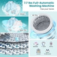 thumbnail image 4 of Gymax 7.7 lbs Full Automatic Washing Machine 0.78 Cu.ft Compact Washer & Spinner Combo Blue, 4 of 10