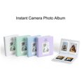 thumbnail image 3 of Photo Album, Large Capacity High Transparency Flexible 64 Pockets Instant Camera Photo Album Rhombic Grain  for Movie Tickets White, 3 of 7