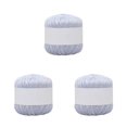 thumbnail image 1 of bedienty Knitting Thread Cotton Crochet Yarn Embroidery Clothes Sweater Weave Line DIY light grey 3Set, 1 of 6