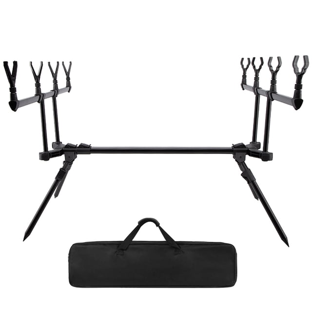 Adjustable telescopic carp rod holder bracket fishing rod holder