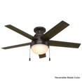 thumbnail image 2 of Hunter Low Profile Anslee 46" Home Ceiling Fan with LED Light and Pull Chains, 2 of 9
