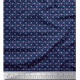 thumbnail image 1 of Soimoi Modal Satin Fabric Dot,Leaves & Rose Small Print Fabric by The Yard 42 Inch Wide, 1 of 3