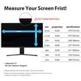 thumbnail image 2 of Filtre de Confidentialité pour Moniteur Antireflet 16:9 de 24 Pouces - Protection d'Angle de Vision ±30°, Blocage de la Lumière Bleue (70 %) et Réduction des UV (66 %), Protège-Écran en ABS Résistant aux Rayures avec Installation à Clipser pour, 2 of 6