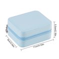 thumbnail image 2 of ruzhgo Portable Jewelry Box Dust-proof Storage Organizer Compartments Case Organization Fashion 2 Layers Gift Holder Container Light Pink Light Blue, 2 of 6