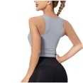 thumbnail image 4 of Yuyuzo Crop Tops for Women Sleeveless Shirts Deep V Neck Going out Tops Ribbed Knit Basic Tees, 4 of 4