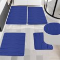 thumbnail image 1 of Fridja Bathroom Rugs 5 Piece - Absorbent Memory Foam Bath Mat for Bathroom, Non-Slip, Machine Washable, Dries Quickly, Bathroom Mat Set Blue, 1 of 5