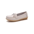 thumbnail image 3 of MAWCLOS Ladies Moccasins Comfort Nursing Shoes Slip On Resistant Loafers Bow Work Boat Shoe Beige 8.5, 3 of 3