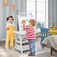 thumbnail image 2 of Costway Chevalet Artistique pour Enfants Double Face Tableau Noir Magnétique Tableau Blanc avec Plateau de Rangement Blanc, 2 of 10