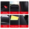 thumbnail image 2 of Maidao Car Seat Covers Leather Set Universal for Honda for Ridgeline 2006-Present 5 Seats Waterproof Front Rear Cushion Protector with Pillow and Headrest Black, 2 of 6