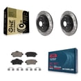 thumbnail image 1 of Transit Auto Rear Coated Drilled Slotted Disc Brake Rotors and Ceramic Pads Kit for Car Mercedes-Benz ML350 GLE350 ML250 GLE300d KDC-100901, 1 of 11