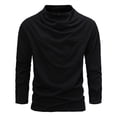 thumbnail image 1 of GigrtiJin Chandail à Col Roulé pour Homme Ajusté Col Montant Chandails Thermiques Décontractés sous-Vêtement à Manches Longues Haut de Base Uni, 1 of 8