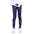 thumbnail image 1 of MIASHUI Girls Printed Leggings Soft Comfortable Yoga Pants Leggings for Kids,Purple,2-3 Years, 1 of 3
