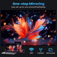thumbnail image 2 of Smart Projector with WiFi and  Bluetooth，Movie Home Theater, 150'' Display for Indoor/Outdoor, Smart Projecteur Compatible with Phone/TV Stick/PC/PS5, 2 of 10