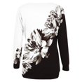thumbnail image 4 of EQWLJWE Chandails en Molleton pour Femmes en Polaire, Col Rond, Haut Graphique à Fleurs, Manches Longues, Chandail-Over Mignon, Léger, Ample, Costumes d'Halloween en Liquidation, 4 of 4