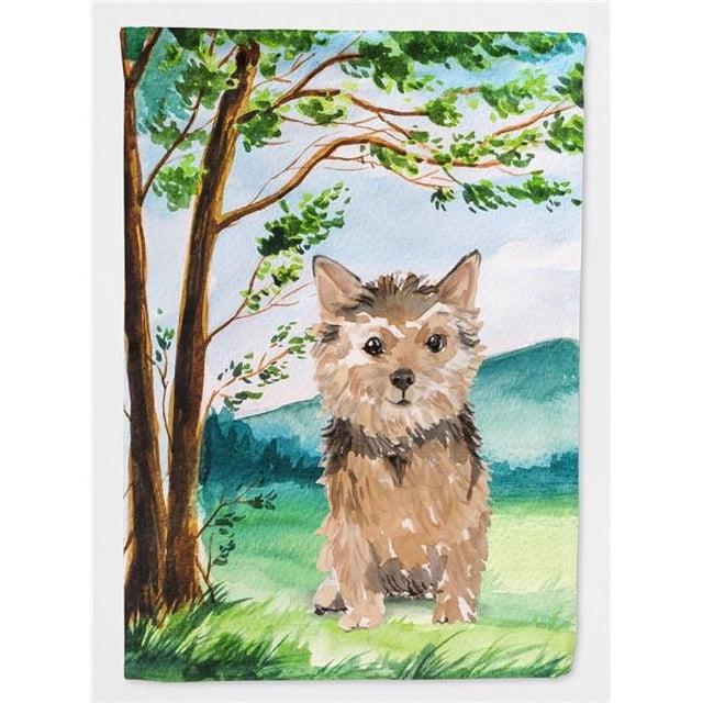 Carolines Treasures CK2006GF Under the Tree Norwich Terrier Garden Size Flag