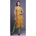 thumbnail image 2 of Bimba Kurti Droite Décontractée Imprimée Haut à Manches 3/4 Longue Kurta Robe pour Femmes, 2 of 6