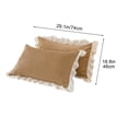 thumbnail image 3 of TopLLC Pillow Case Crystal Velvet Winter Pillowcase Solid Color Lace Pillowcase pillowcase pillowcase, 3 of 6