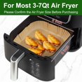 thumbnail image 2 of 100 Pcs Non-Stick Disposable Parchment Paper Pads Air Fryer Liners Compatible with Ninja AG301 Indoor Grill Air Fryer, 2 of 6