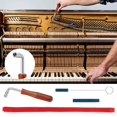 thumbnail image 2 of Professional Piano Tuning Kit Tuning Wrench Hammer Temperament Strip Mute Kit Piano DIY Fixing Set, 2 of 7
