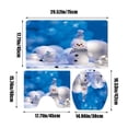 thumbnail image 3 of Leutsin Christmas Bathroom Rugs and Mats Set 3 Piece, Red Christmas Snowman Bathroom Rugs Non Slip, Red Winter Absorbent Memory Foam Bath Mat Machine Washable Bathroom Floor Mats, 3 of 9