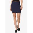 thumbnail image 2 of Jupe Tube Double Couche Taille Haute en Coton Extensible Basique pour Femmes, 2 of 7