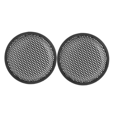 Unique Bargains 2 Pcs Black 6.6' Round Metal Mesh Vehicle Speaker Sub Box Grill Cover