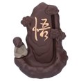 thumbnail image 1 of Backflow Incense Burner with Little Monk Ornament Household Inner Decoration Chinese Yixing Zisha ClayType C, 1 of 14