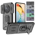 thumbnail image 2 of Armor Case For Honor Magic 6 Lite X9b Magic 5 Lite X9a Protective Cover Ring Magnetic Holder Coque Fundas Capa GRAY Honor Magic 6 Lite, 2 of 6