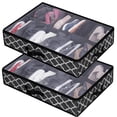 thumbnail image 3 of Under Bed Shoe Cabinet Storage Is Suitable For 24 Pairs Of Shoe Cabinets. Strong Under Bed Shoe Cabinet Storage Bedding Baby Storage Cubes Collapsible Storage Boxes with Zipper Container for Blankets, 3 of 3